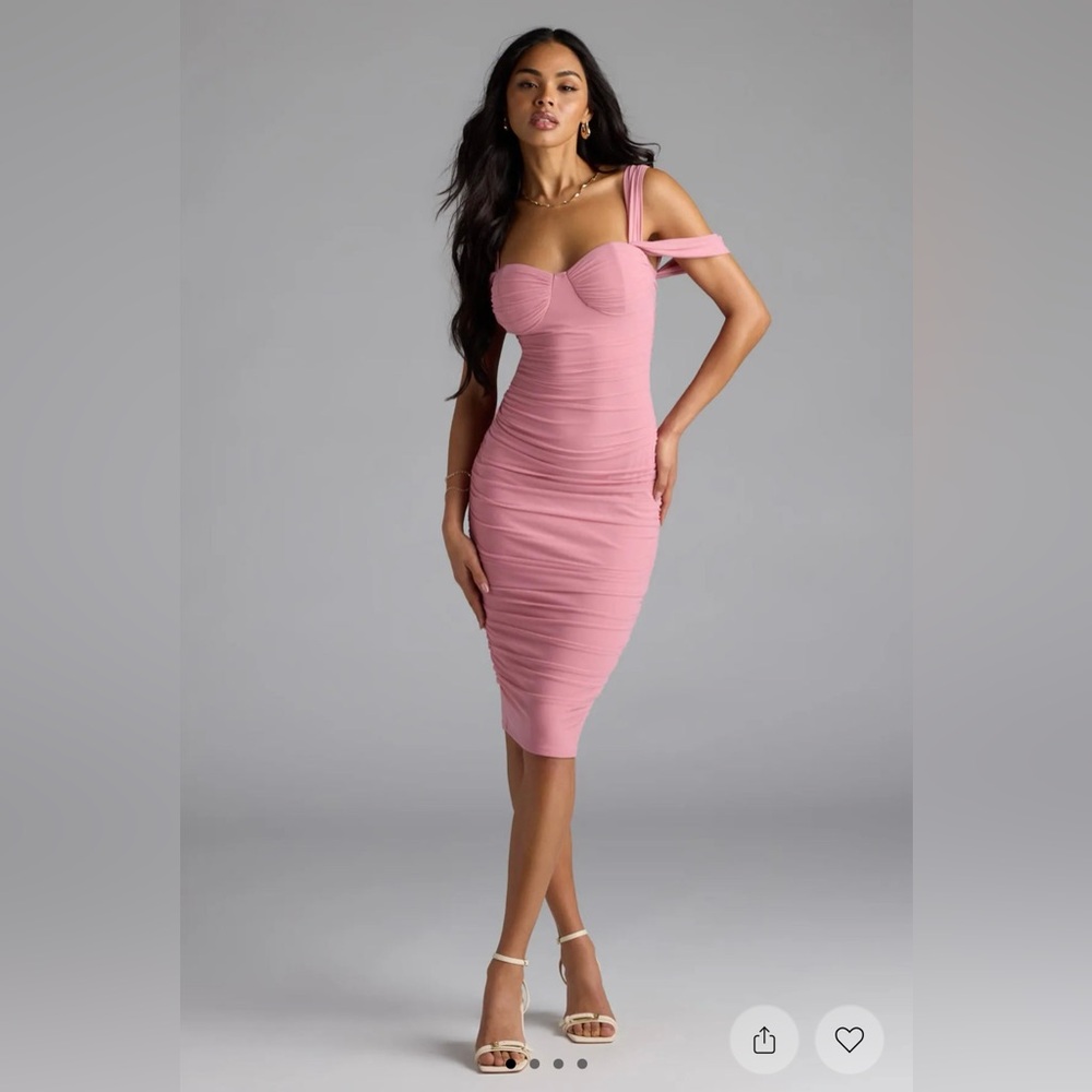 Windsor Ruched Midi Dress